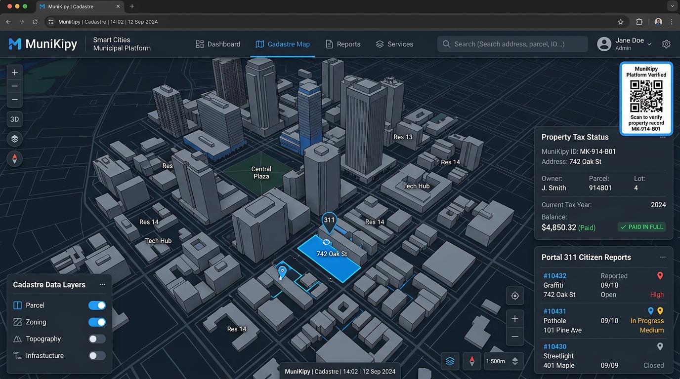 Captura real en producción — MUNIKIPY — SMART CITIES & ALCALDÍAS